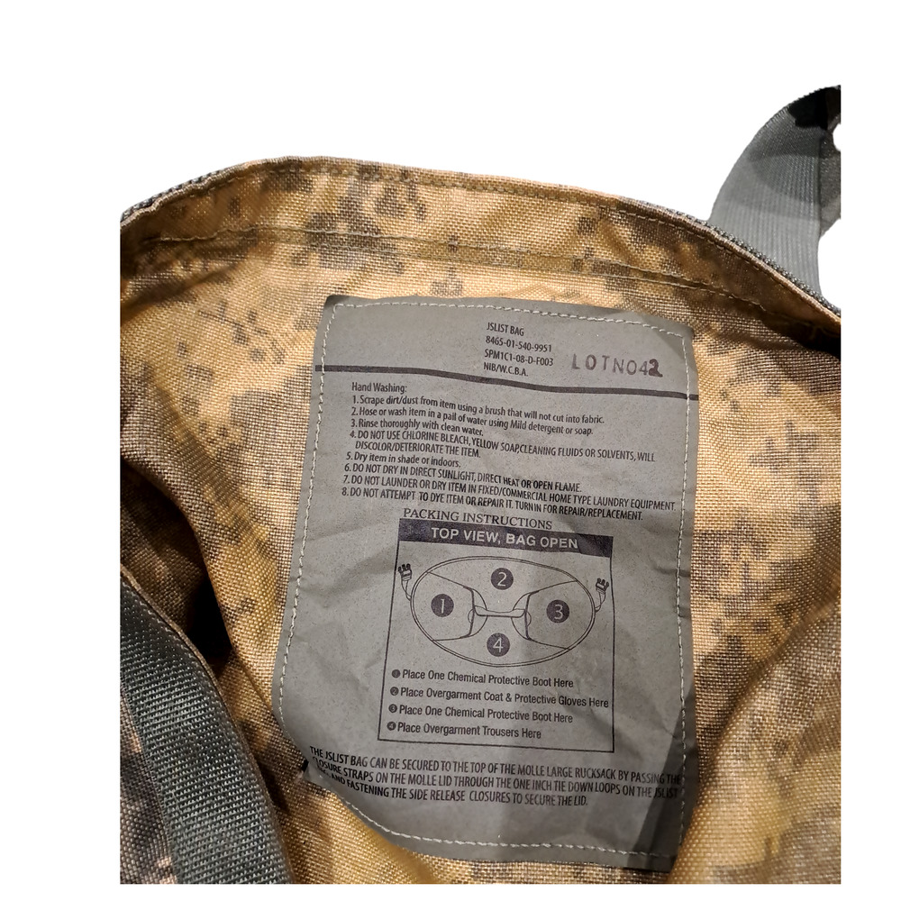 US Military JSLIST Duffel Bag Backpack ACU Digital Camo 8465-01-540-9951